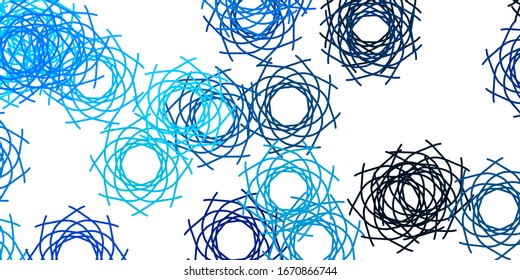 Light BLUE vector background with random forms. Illustration with colorful shapes in abstract style. Background for cell phones.