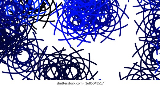 Light BLUE vector background with random forms. Illustration with colorful shapes in abstract style. Simple illustration for your web site.