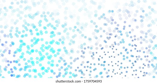 Light blue vector background with random forms. Colorful abstract forms with gradient in simple style. Elegant design for wallpaper set.