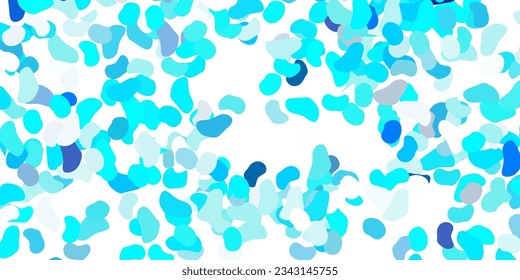 Light blue vector background with random forms. Illustration with colorful shapes in abstract style. Background for cell phones.