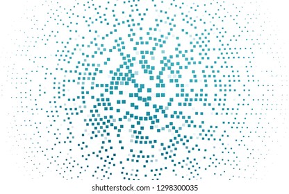 Light BLUE vector background with rectangles. Glitter abstract illustration with rectangular shapes. The template can be used as a background.