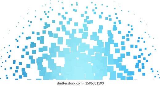 Light BLUE vector background with rectangles. Abstract gradient illustration with rectangles. Modern template for your landing page.