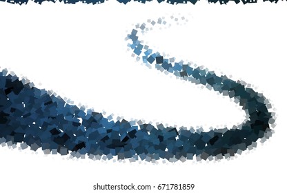 Light BLUE vector background of rectangles and squares. Style quilt and blanket. Geometrical rectangular pattern. Repeating pattern with rectangle shapes.