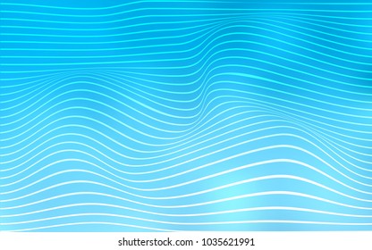 Light BLUE vector background with shining lines. Geometric illustration in Origami style with gradient.  The polygonal design for your web site.