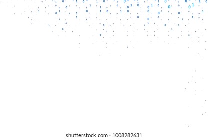 Light BLUE vector background with signs of numerals. Blurred design in simple style with collection of numerals. The pattern can be used for school, grammar websites.