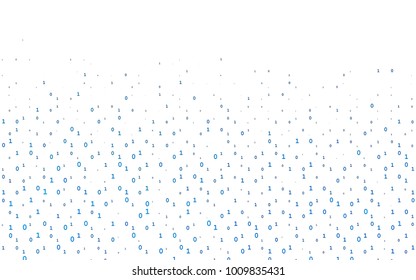 Light BLUE vector background with signs of numerals. Illustration with Numeral symbols on abstract template. The pattern can be used for school, grammar websites.