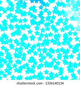 Light BLUE vector background with small and big stars. Colorful illustration with abstract gradient stars. Theme for cell phones.