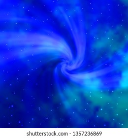 Light BLUE vector background with small and big stars. Shining colorful illustration with small and big stars. Design for your business promotion.