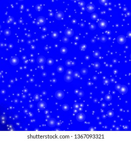 Light BLUE vector background with small and big stars. Blur decorative design in simple style with stars. Best design for your ad, poster, banner.