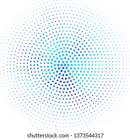 Light BLUE vector background with small and big stars. Blur decorative design in simple style with stars. Theme for cell phones.