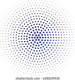 Light BLUE vector background with small and big stars. Colorful illustration in abstract style with gradient stars. Design for your business promotion.