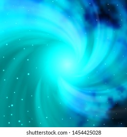 Light BLUE vector background with small and big stars. Modern geometric abstract illustration with stars. Pattern for websites, landing pages.