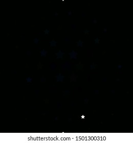 Light BLUE vector background with small and big stars. Colorful illustration with abstract gradient stars. Design for your business promotion.