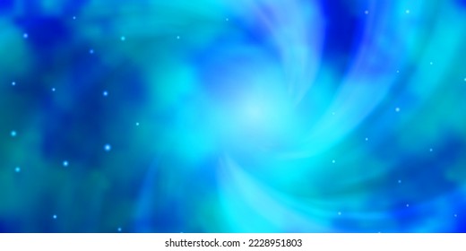 Light BLUE vector background with small and big stars. Colorful illustration with abstract gradient stars. Pattern for websites, landing pages.