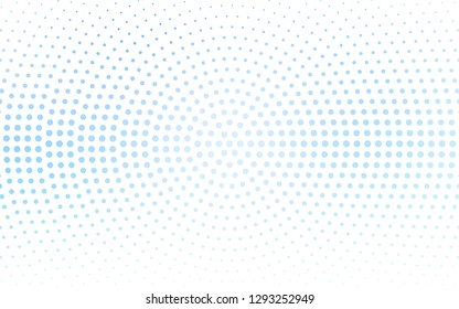 Light BLUE vector  background with spots. Beautiful colored illustration with blurred circles in nature style. Pattern for beautiful websites.