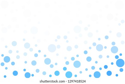 Light BLUE vector  background with spots. Beautiful colored illustration with blurred circles in nature style. New template for your brand book.