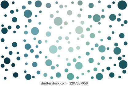 Light BLUE vector  background with spots. Glitter abstract illustration with blurred drops of rain. Design for your business advert.