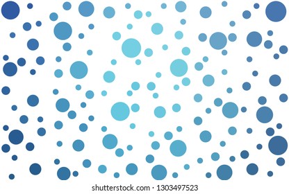 Light BLUE vector  background with spots. Glitter abstract illustration with blurred drops of rain. Design for poster, banner of websites.