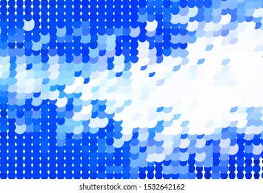 Light BLUE vector background with spots. Abstract illustration with colored bubbles in nature style. Design for your business advert.