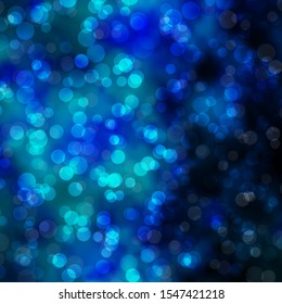 Light BLUE vector background with spots. Colorful illustration with gradient dots in nature style. Design for posters, banners.
