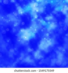 Light BLUE vector background with spots. Modern abstract illustration with colorful circle shapes. Pattern for wallpapers, curtains.