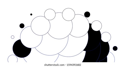 Light BLUE vector background with spots. Colorful illustration with gradient dots in nature style. Design for posters, banners.