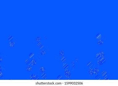 Light BLUE vector background with spots. Illustration with set of shining colorful abstract circles. Design for poster, banner of websites.