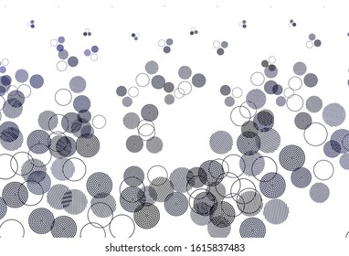 Light BLUE vector background with spots. Glitter abstract illustration with blurred drops of rain. Pattern for beautiful websites.