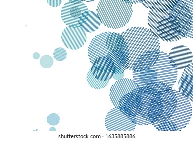 Light BLUE vector background with spots. Illustration with set of shining colorful abstract circles. New template for your brand book.