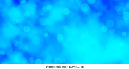 Light BLUE vector background with spots. Glitter abstract illustration with colorful drops. Pattern for wallpapers, curtains.