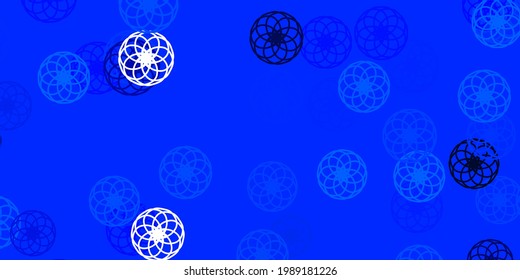 Light BLUE vector background with spots. Abstract decorative design in gradient style with bubbles. Pattern for wallpapers, curtains.