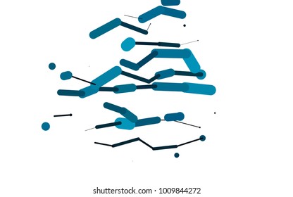 Light BLUE vector background with straight lines. Glitter abstract illustration with colored sticks. The pattern can be used for medical ad, booklets, leaflets