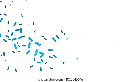 Light BLUE vector background with straight lines. Glitter abstract illustration with colored sticks. The template can be used as a background.