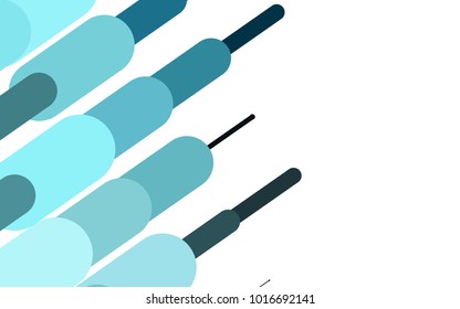 Light BLUE vector background with straight lines. Decorative shining illustration with lines on abstract template. The pattern can be used as ads, poster, banner for medicine.