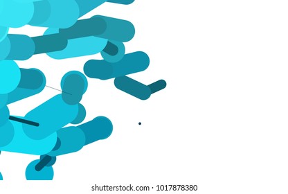 Light BLUE vector background with straight lines. Glitter abstract illustration with colored sticks. The pattern can be used for medical ad, booklets, leaflets