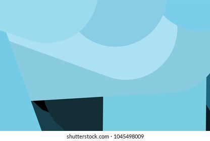 Light BLUE vector background with straight lines. Shining colored illustration with rounded stripes. Smart design for your business advert.