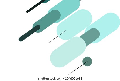 Light BLUE vector background with straight lines. Decorative shining illustration with lines on abstract template. The pattern can be used for websites.