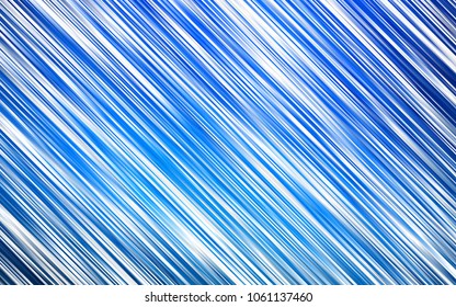 Light BLUE vector background with straight lines. Shining colored illustration with narrow lines. The pattern can be used as ads, poster, banner for commercial.