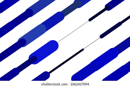 Light BLUE vector background with straight lines. Modern geometrical abstract illustration with staves. Smart design for your business advert.