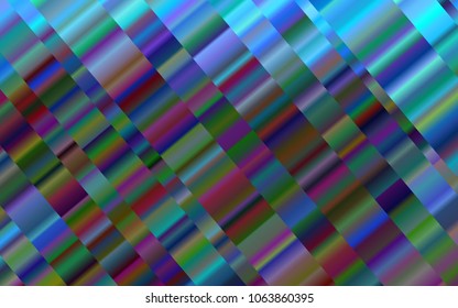 Light BLUE vector background with straight lines. Modern geometrical abstract illustration with staves. Best design for your ad, poster, banner.