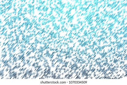 Light BLUE vector background with straight lines. Glitter abstract illustration with colored sticks. The pattern can be used as ads, poster, banner for commercial.