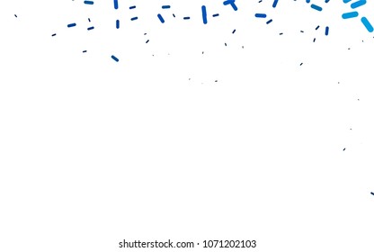 Light BLUE vector background with straight lines. Glitter abstract illustration with colored sticks. Smart design for your business advert.