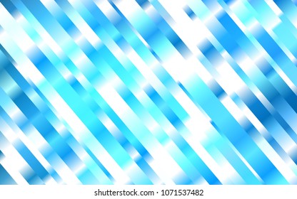 Light BLUE vector background with straight lines. Shining colored illustration with narrow lines. Best design for your ad, poster, banner.