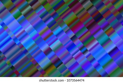 Light BLUE vector background with straight lines. Decorative shining illustration with lines on abstract template. The pattern can be used for websites.