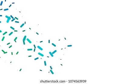 Light BLUE vector background with straight lines. Decorative shining illustration with lines on abstract template. The pattern can be used as ads, poster, banner for medicine.