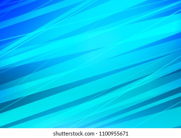Light BLUE vector background with straight lines. Blurred decorative design in simple style with lines. The pattern can be used for busines ad, booklets, leaflets
