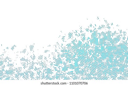 Light BLUE vector background with straight lines. Glitter abstract illustration with colored sticks. The pattern can be used as ads, poster, banner for commercial.