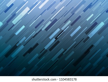 Light BLUE vector background with straight lines. Decorative shining illustration with lines on abstract template. The pattern can be used for busines ad, booklets, leaflets