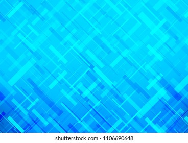 Light BLUE vector background with straight lines. Lines on blurred abstract background with gradient. The template can be used as a background.