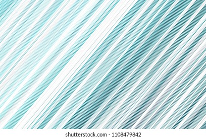 Light BLUE vector background with straight lines. Decorative shining illustration with lines on abstract template. The pattern can be used as ads, poster, banner for commercial.